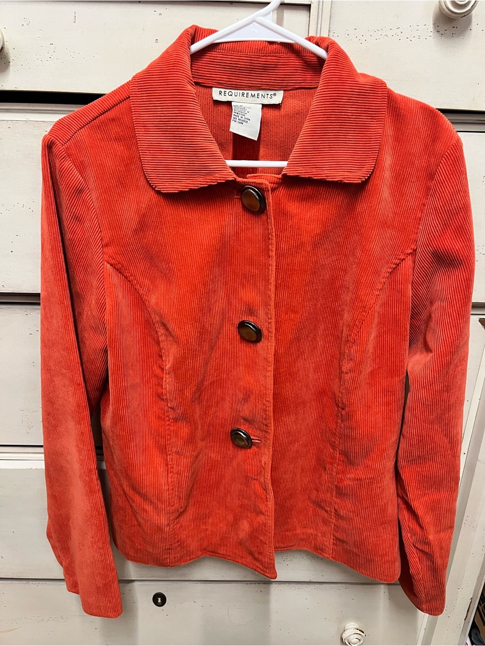 Requirements Corduroy Blazer in Vibrant Orange